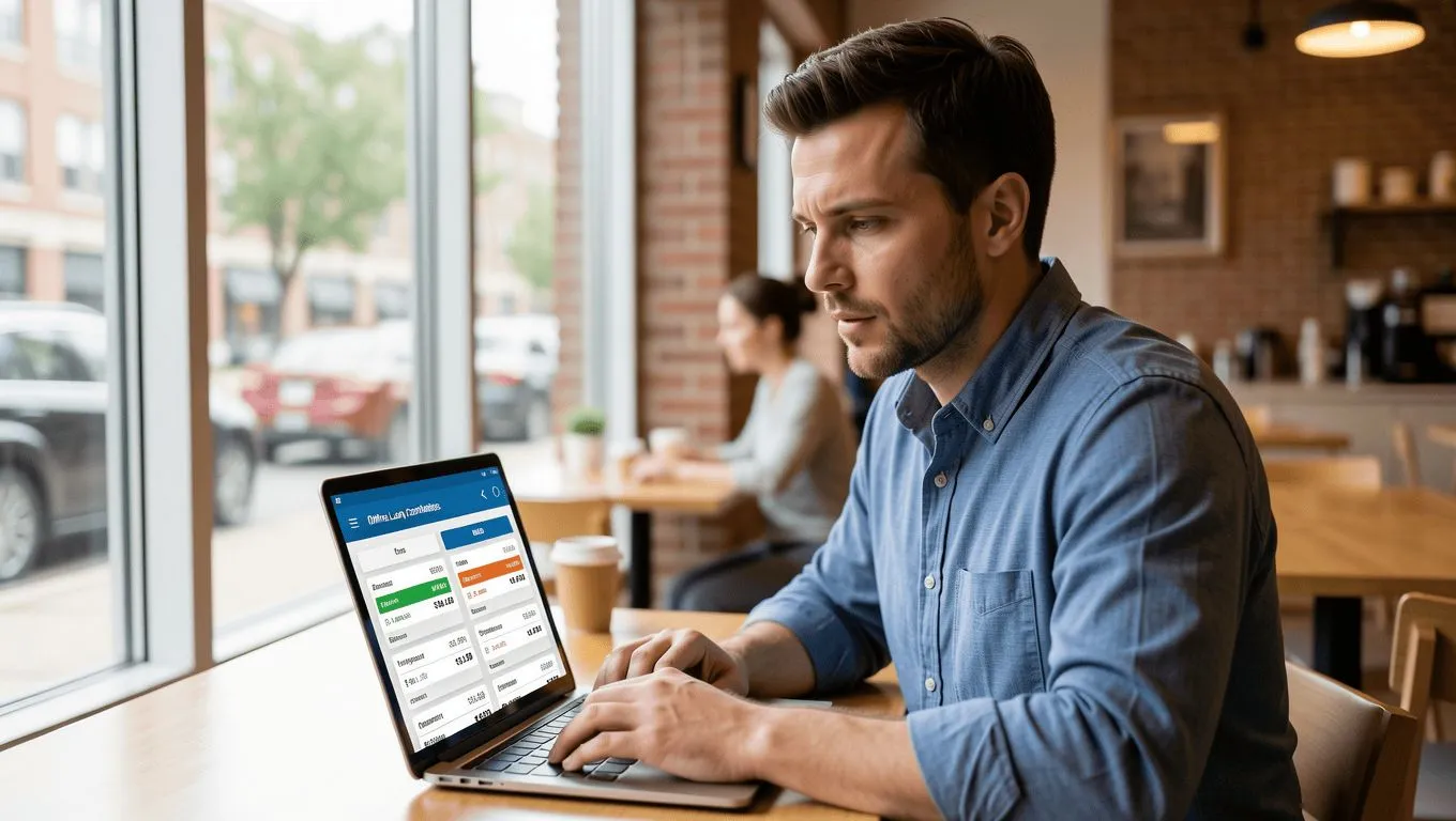 Illinois borrower comparing emergency loan options