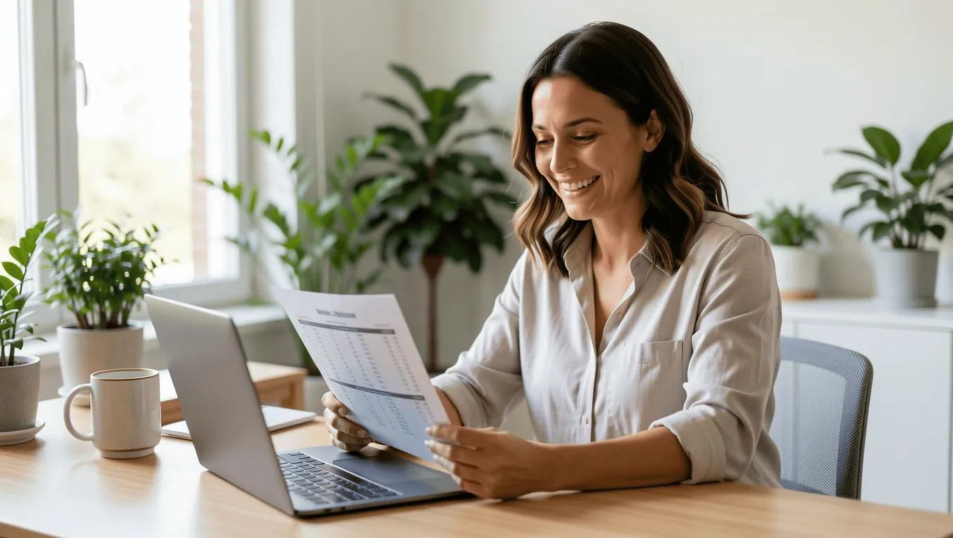 Woman applying for Illinois personal loan online