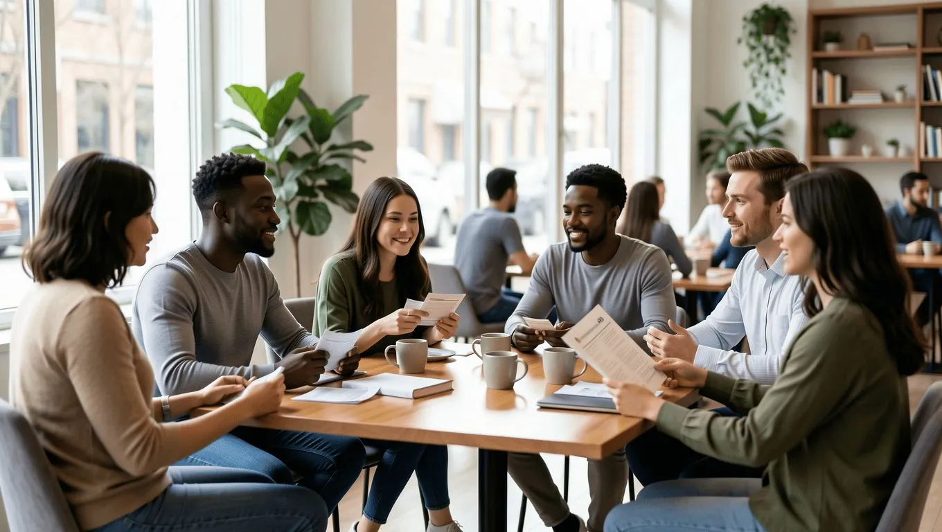 People collaborating on personal finance strategies