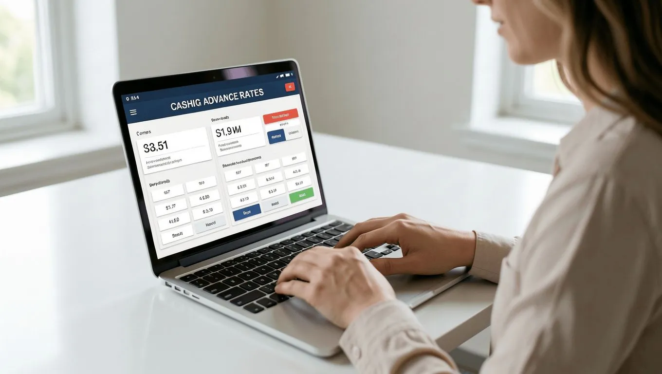 Comparing Illinois cash advance lenders with an online rate calculator.