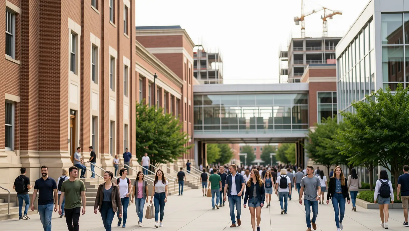 University of Illinois campus construction representing personal loan financing.