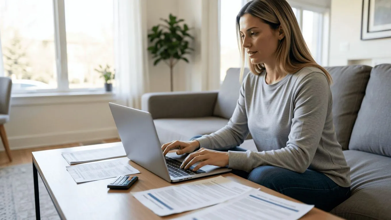 Bloomington IL resident researching personal loans online