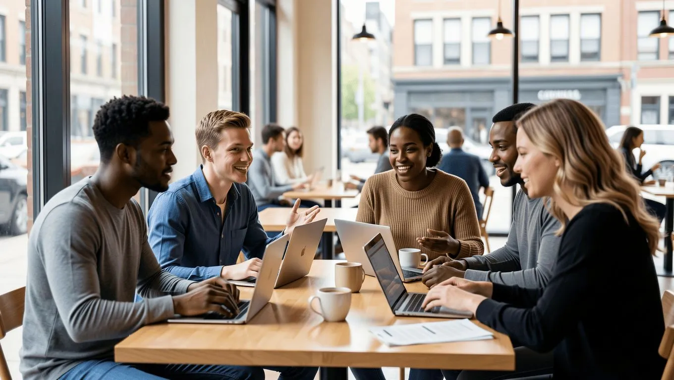 Chicago residents managing finances together.