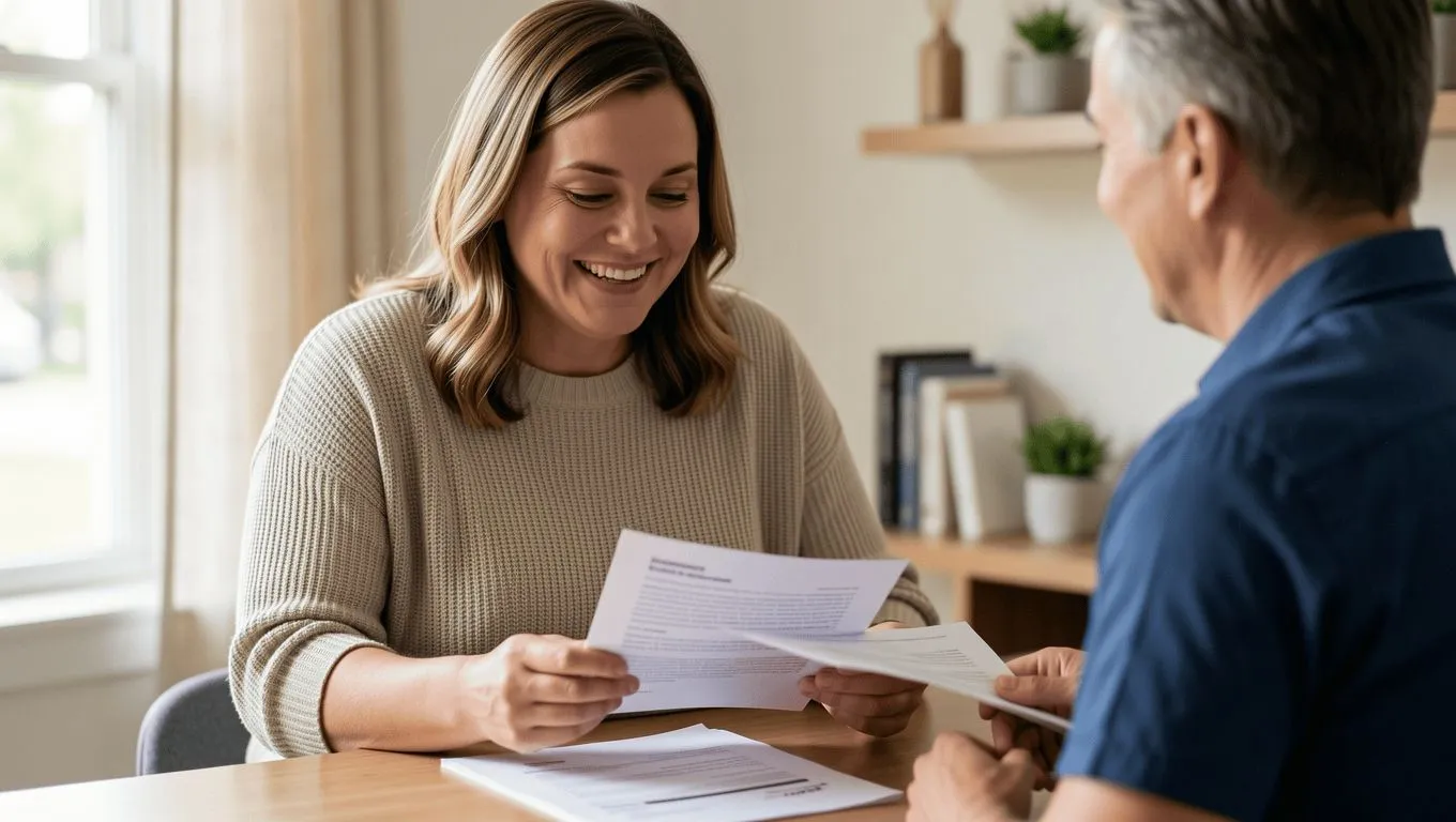 Decatur IL Resident Reviewing Loan Offer