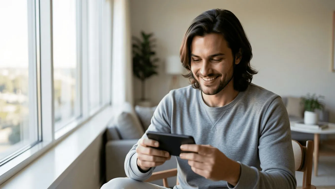 <8-12 word alt>Illinois resident reviewing loan options online.