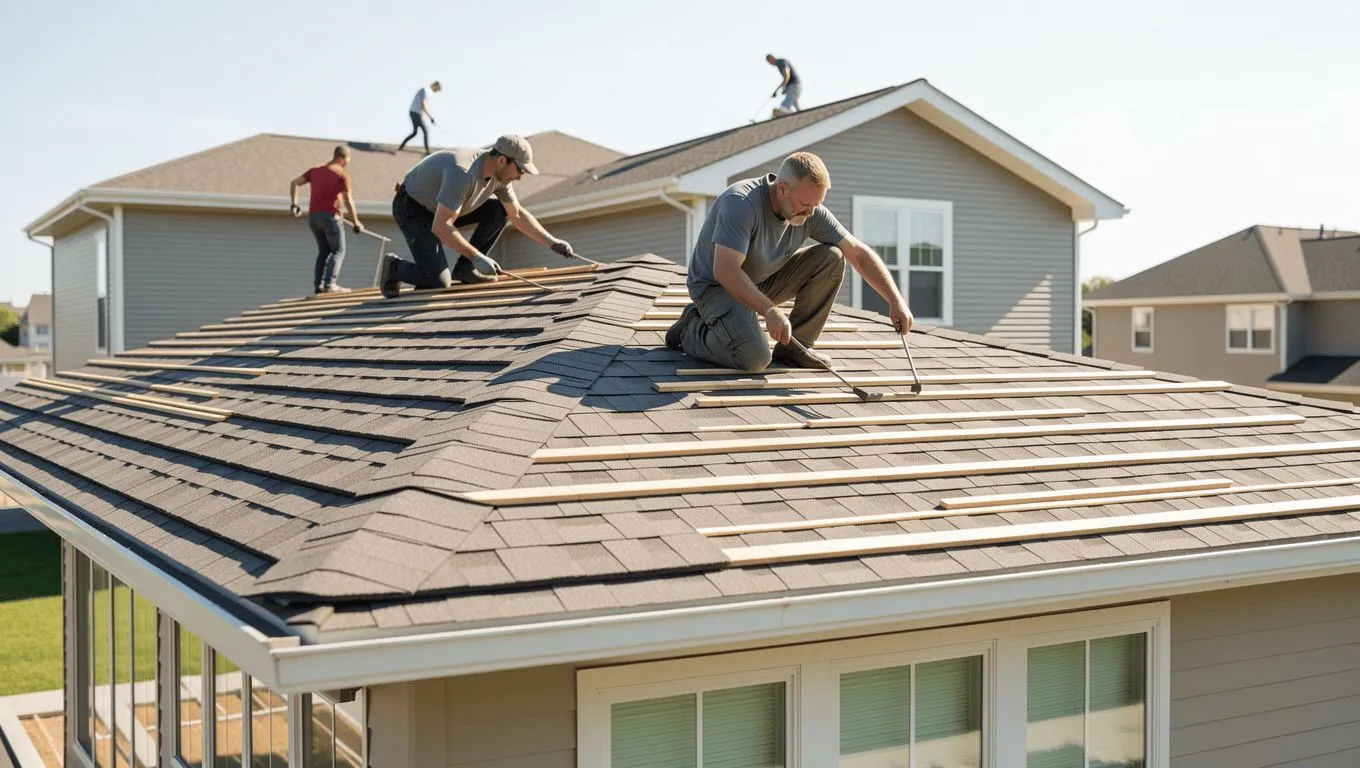 Home roof repair funded with an installment loan in Illinois