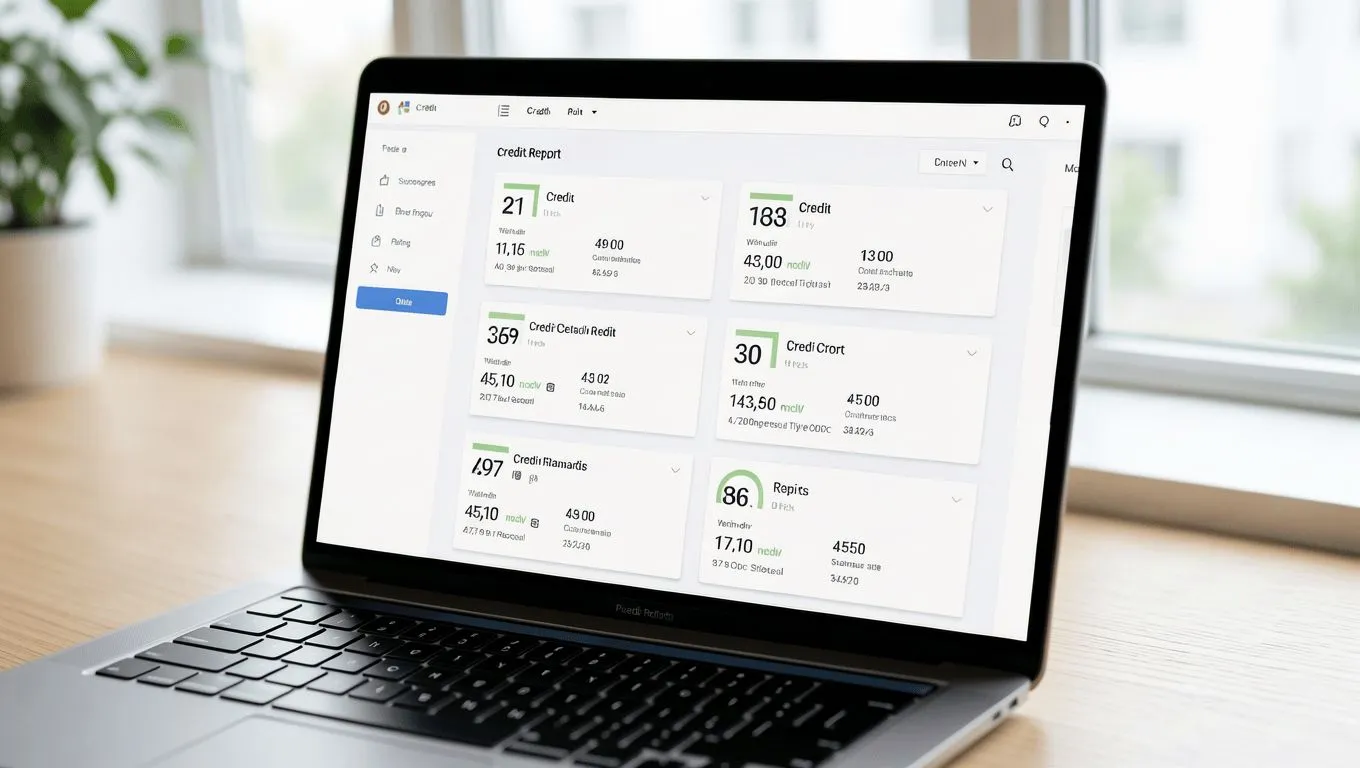 Credit Report Dashboard Displayed in Illinois